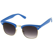 zeroUV Everyday Two-Tone Half Frame Sunglasses A703 Sunglasses White Smoke Red Silver / Smoke,White Gold / Smoke,Blue Gold / Lavender,Green Gold / Lavender,Yellow Gold / Lavender,Burgundy Gold / Smoke,Blue Gold / Smoke,Orange Gold / Smoke,Pink Gold / Smoke,Yellow Gold / Smoke
