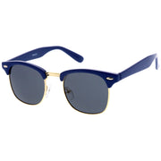 zeroUV Everyday Two-Tone Half Frame Sunglasses A703 Sunglasses White Smoke Red Silver / Smoke,White Gold / Smoke,Blue Gold / Lavender,Green Gold / Lavender,Yellow Gold / Lavender,Burgundy Gold / Smoke,Blue Gold / Smoke,Orange Gold / Smoke,Pink Gold / Smoke,Yellow Gold / Smoke