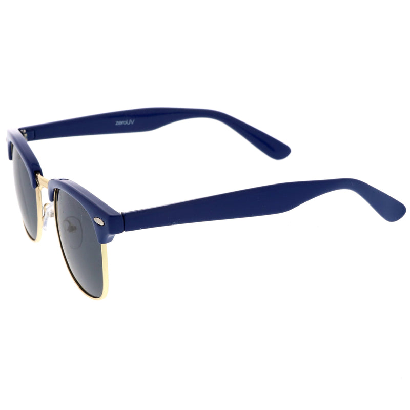zeroUV Everyday Two-Tone Half Frame Sunglasses A703 Sunglasses White Smoke Red Silver / Smoke,White Gold / Smoke,Blue Gold / Lavender,Green Gold / Lavender,Yellow Gold / Lavender,Burgundy Gold / Smoke,Blue Gold / Smoke,Orange Gold / Smoke,Pink Gold / Smoke,Yellow Gold / Smoke