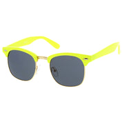 zeroUV Everyday Two-Tone Half Frame Sunglasses A703 Sunglasses White Smoke Red Silver / Smoke,White Gold / Smoke,Blue Gold / Lavender,Green Gold / Lavender,Yellow Gold / Lavender,Burgundy Gold / Smoke,Blue Gold / Smoke,Orange Gold / Smoke,Pink Gold / Smoke,Yellow Gold / Smoke