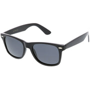zeroUV Classic Unisex Polarized Lens Horned Rim Sunglasses A840 Sunglasses White Smoke Black Smoke,Matte Black Smoke,Tortoise Brown