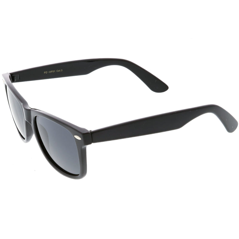 zeroUV Classic Unisex Polarized Lens Horned Rim Sunglasses A840 Sunglasses White Smoke Black Smoke,Matte Black Smoke,Tortoise Brown