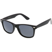 zeroUV Classic Unisex Polarized Lens Horned Rim Sunglasses A840 Sunglasses White Smoke Black Smoke,Matte Black Smoke,Tortoise Brown
