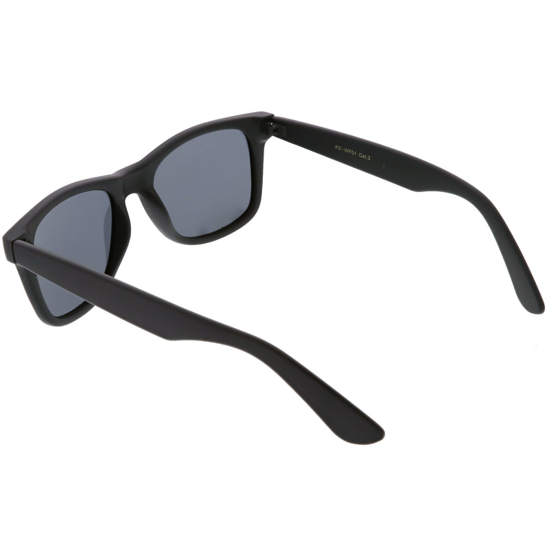 zeroUV Classic Unisex Polarized Lens Horned Rim Sunglasses A840 Sunglasses White Smoke Black Smoke,Matte Black Smoke,Tortoise Brown