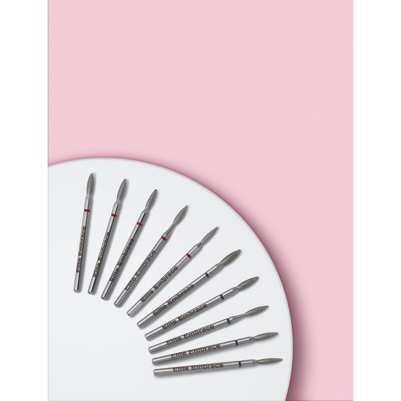 nbmsupply ELITE EMBRACE Professional Flame Nail Bit 2.1*8mm DD2973 Misty Rose 10(pcs set),1 pcs