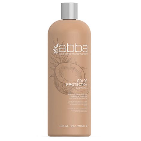 VIP Extensions ABBA Pure Color Protection Shampoo (33.8 oz / Liter) Shampoo Tan
