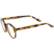 zeroUV Vintage European Clear Lens Small Round Glasses 8403 Glasses White Smoke Dark Tortoise,Black,Yellow Tortoise,Crystal Clear,Black Tortoise Clear,Black Clear Clear
