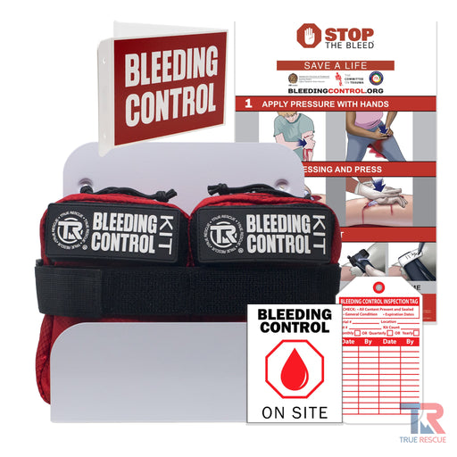 True Rescue Kit x2 with Wall Mount Dual Kit Wall Mount Package Bleeding Control Bundles White Smoke Standard Kit / SWAT-T Tourniquet / Black,Standard Kit / SWAT-T Tourniquet / Orange,Standard Kit / SAM XT Tourniquet / Black,Standard Kit / SAM XT Tourniquet / Orange,Standard Kit / C-A-T Gen 7 Tourniquet / Black,Standard Kit / C-A-T Gen 7 Tourniquet / Ora