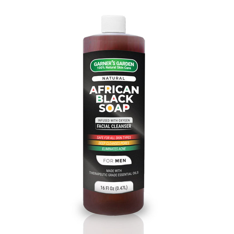 Garner's Garden African Black Soap Facial Cleanser | Men's | H2O2 Facial Cleanser White Smoke 1.7 oz Foamer (travel),7 oz Foamer (Recommended),1.7 oz + 4 oz Refill,2 oz Refill (no foamer),4 oz Refill (no foamer),8 oz Refill (no foamer),16 oz Refill (no foamer),32 oz Refill (no foamer)