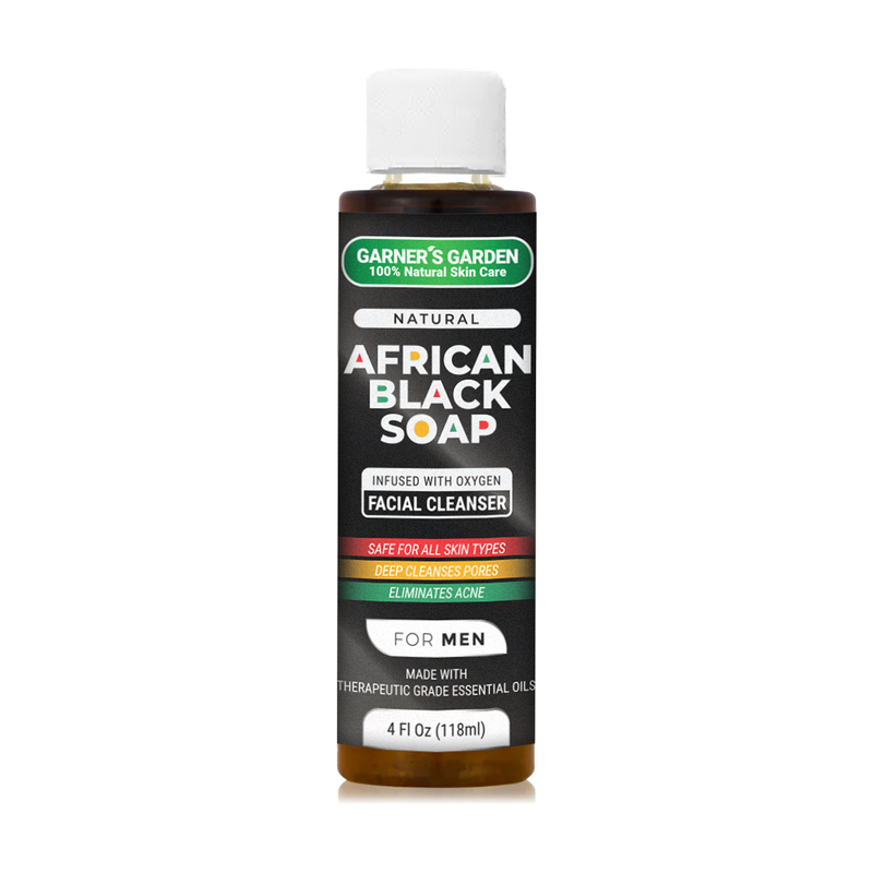 Garner's Garden African Black Soap Facial Cleanser | Men's | H2O2 Facial Cleanser Lavender 1.7 oz Foamer (travel),7 oz Foamer (Recommended),1.7 oz + 4 oz Refill,2 oz Refill (no foamer),4 oz Refill (no foamer),8 oz Refill (no foamer),16 oz Refill (no foamer),32 oz Refill (no foamer)