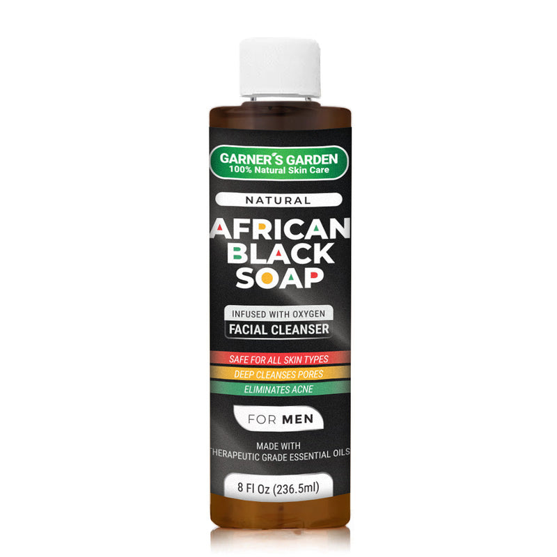 Garner's Garden African Black Soap Facial Cleanser | Men's | H2O2 Facial Cleanser White Smoke 1.7 oz Foamer (travel),7 oz Foamer (Recommended),1.7 oz + 4 oz Refill,2 oz Refill (no foamer),4 oz Refill (no foamer),8 oz Refill (no foamer),16 oz Refill (no foamer),32 oz Refill (no foamer)
