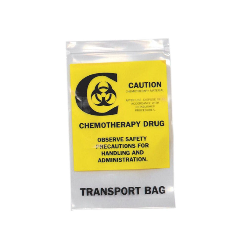 LK packaging Chemotherapy Transfer Zip Bag, 12" x 15", 500 Count Medical Supplies Gray