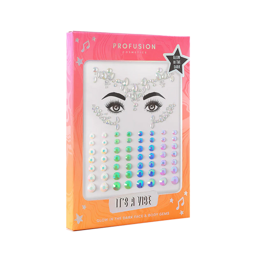 Profusion Cosmetics It's a Vibe | Glow-in-the-Dark Face & Body Gems Body Light Gray