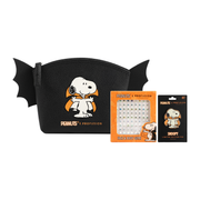 Profusion Cosmetics Peanuts Halloween | Count Snoopy Cosmetic Bag Set with Gems accessories Black