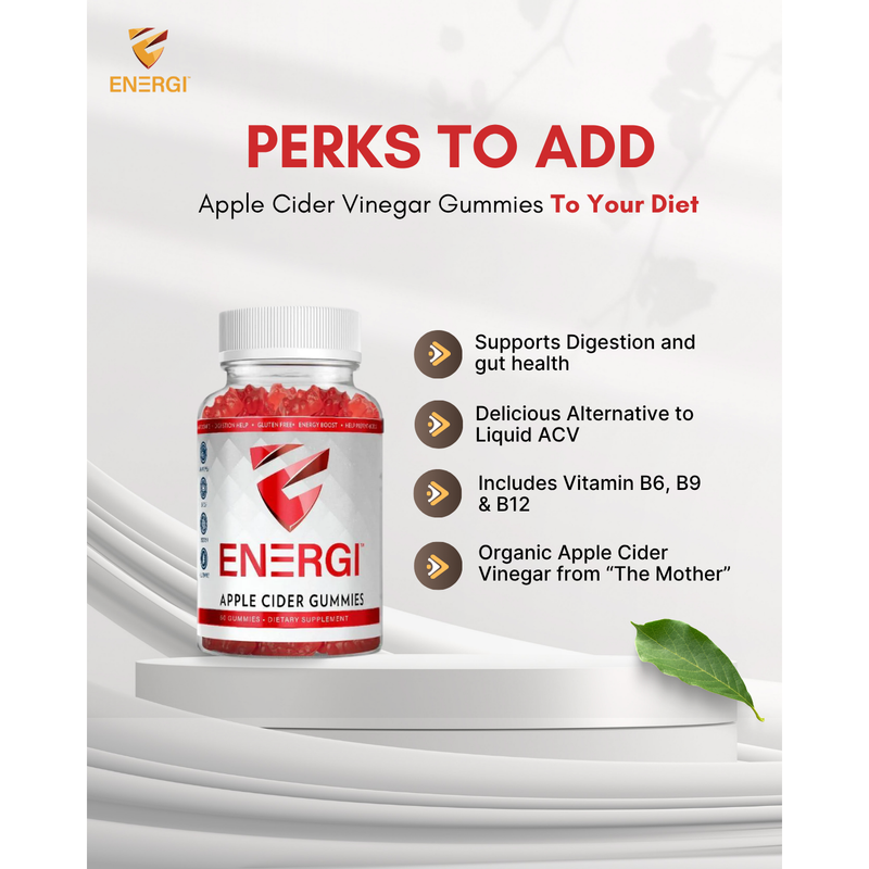 Energi Nutrition Apple Cider Vinegar Gummies Supplement Lavender