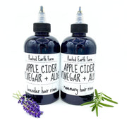 Rooted Earth Farm + Apothecary Herbal Aloe Vinegar Hair Rinse Hair + Nail Care White Smoke Rosemary,Lavender