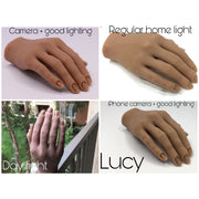 Red Iguana LLC 2.0 Silicone Practice Finger 2.0 Hand White Smoke Inessa,April,Liza,Lucy,Analuisa,Evelyn