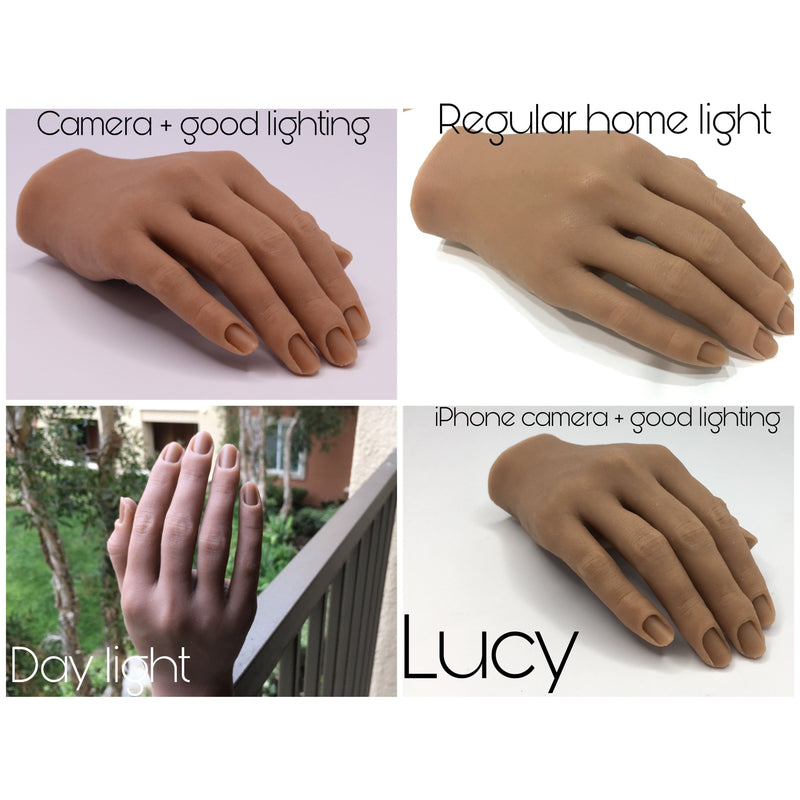 Red Iguana LLC 2.0 Silicone Practice Finger 2.0 Hand White Smoke Inessa,April,Liza,Lucy,Analuisa,Evelyn