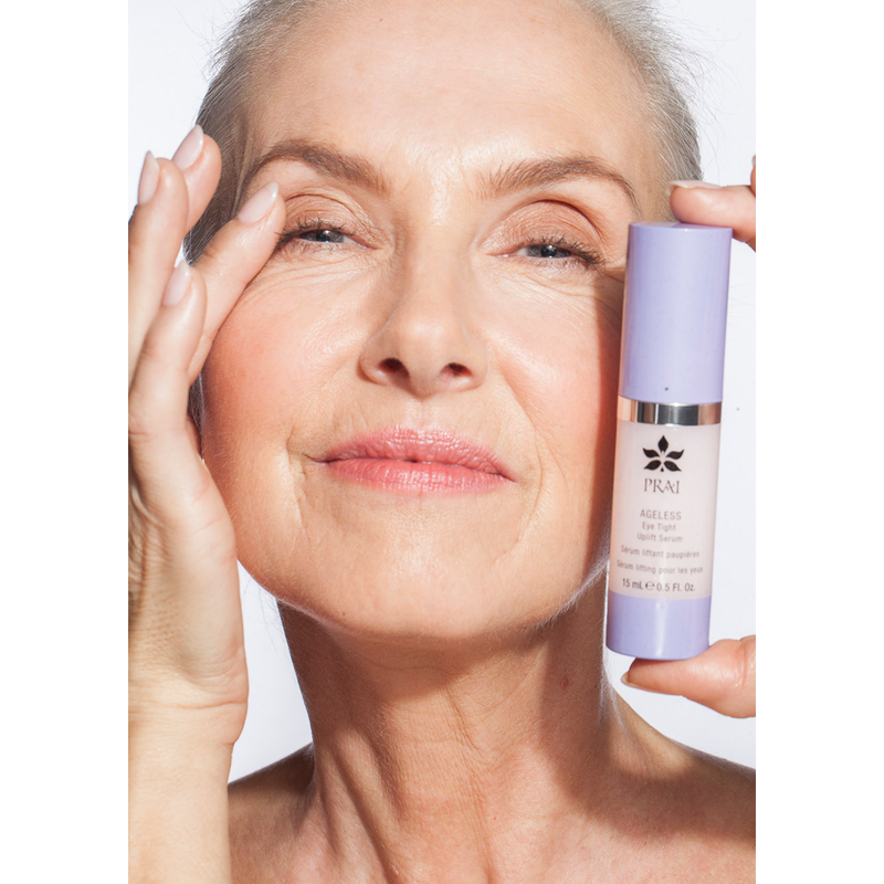 PRAI Beauty Ageless Eye Tight Uplift Serum Ageless Problem Solver Wheat 0.5oz/15ml