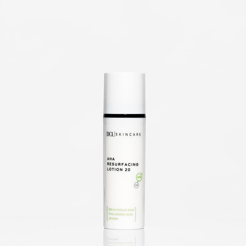 DCL Skincare AHA Resurfacing Lotion 20 Bottle White Smoke