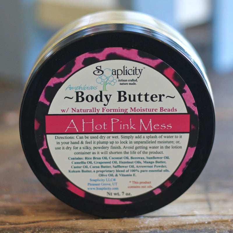 Soaplicity A Hot Pink Mess Body Butter Body Butter Dark Gray