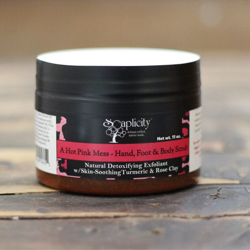 Soaplicity A Hot Pink Mess Hand, Foot & Body Sugar Scrub Body Scrub Rosy Brown