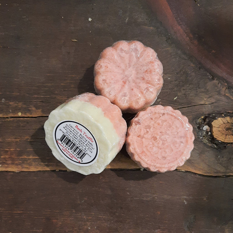 Soaplicity Bubble Bath Truffle - Mini Bubble Bath Bomb with Cocoa & Mango Butter - 1 Truffle Bath Truffles Dark Slate Gray A Hot Pink Mess (available year round)