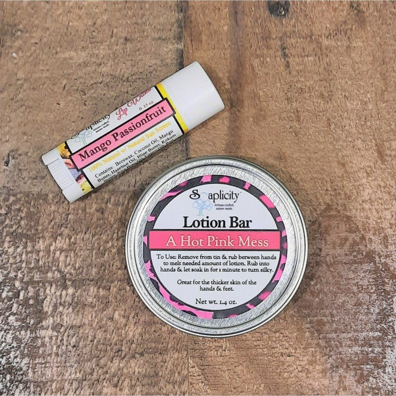 Soaplicity Lip & Lotion Gift Sets Gift Set Rosy Brown A Hot Pink Mess & Mango Passionfruit