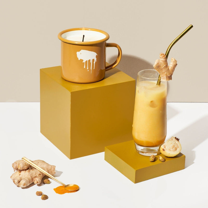 Wax Buffalo Turmeric Latte Candles Light Gray