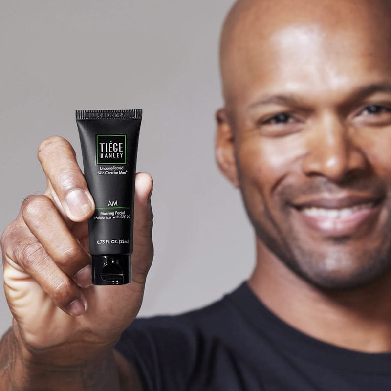 Tiege Hanley Morning Moisturizer with SPF for Men Addon - Builder Dark Gray 90 Day Supply (2.5 fl oz)