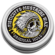Grave Before Shave Teakwood Scent Fisticuffs Mustache Wax "Original hold" Mustache Wax Black 1 ounce round tin