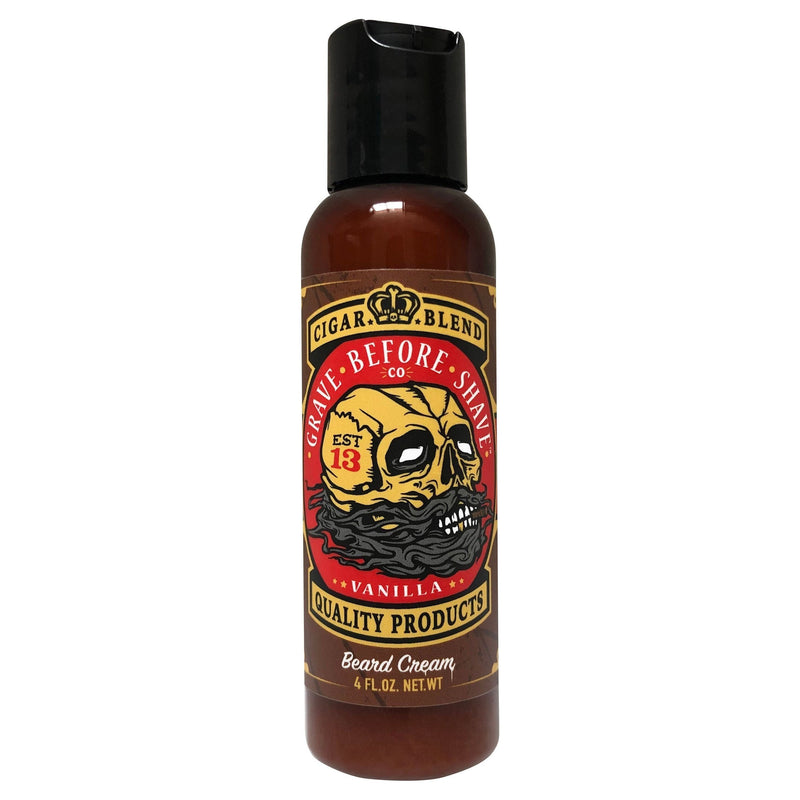 Grave Before Shave Grave Before Shave Beard Cream 4 oz. Big bottle Beard Oil Dark Slate Gray Cigar Blend 4 oz. Big Bottle