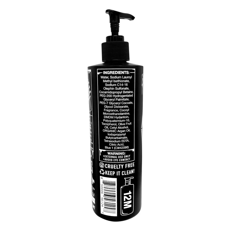 Grave Before Shave GRAVE BEFORE SHAVE™  BEARD WASH SHAMPOO 16oz. Pump-top Soap/shampoo Light Gray