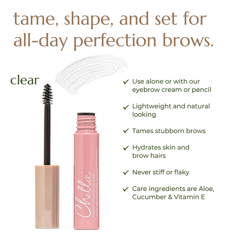 Chella eyebrow defining gel clear Brow & Eye White Smoke