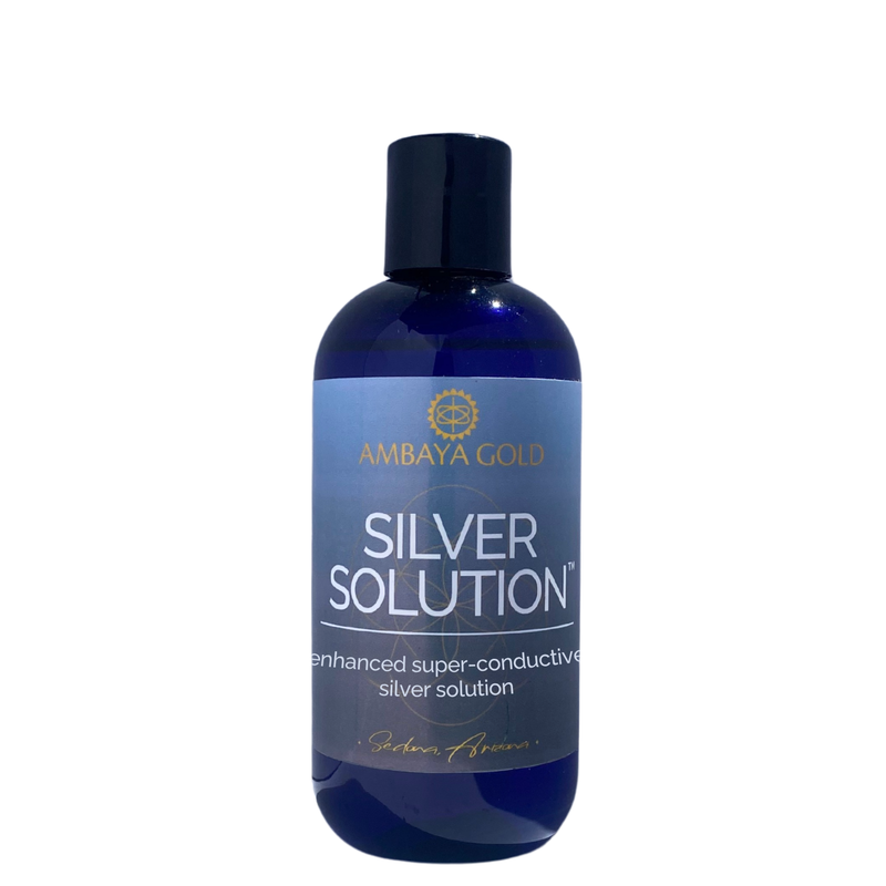 Ambaya Gold Health Products Silver Solution Supplements White Smoke 8 fl oz