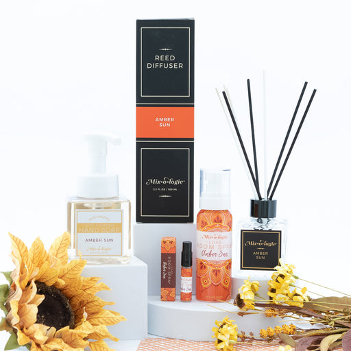 MIXOLOGIE Mixologie Amber Sun Home Products White Smoke Luxe Room Spray,Reed Diffuser