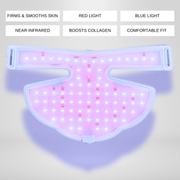 ZAQ Skin & Body Noor 2.0 LED Light Therapy Neck & Chest Mask Light Gray
