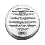 Grave Before Shave Fisticuffs™ Aphrodisiac Blend Strong Hold Mustache Wax 1 OZ. Tin Mustache Wax Dark Slate Gray