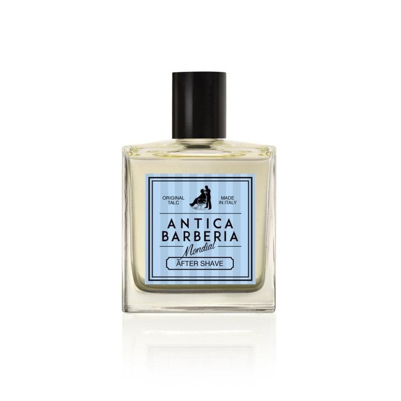 Antica Barberia Mondial US Original Talc Aftershave Lotion Splash with Vitamin B5 100ml Shave Care White Smoke