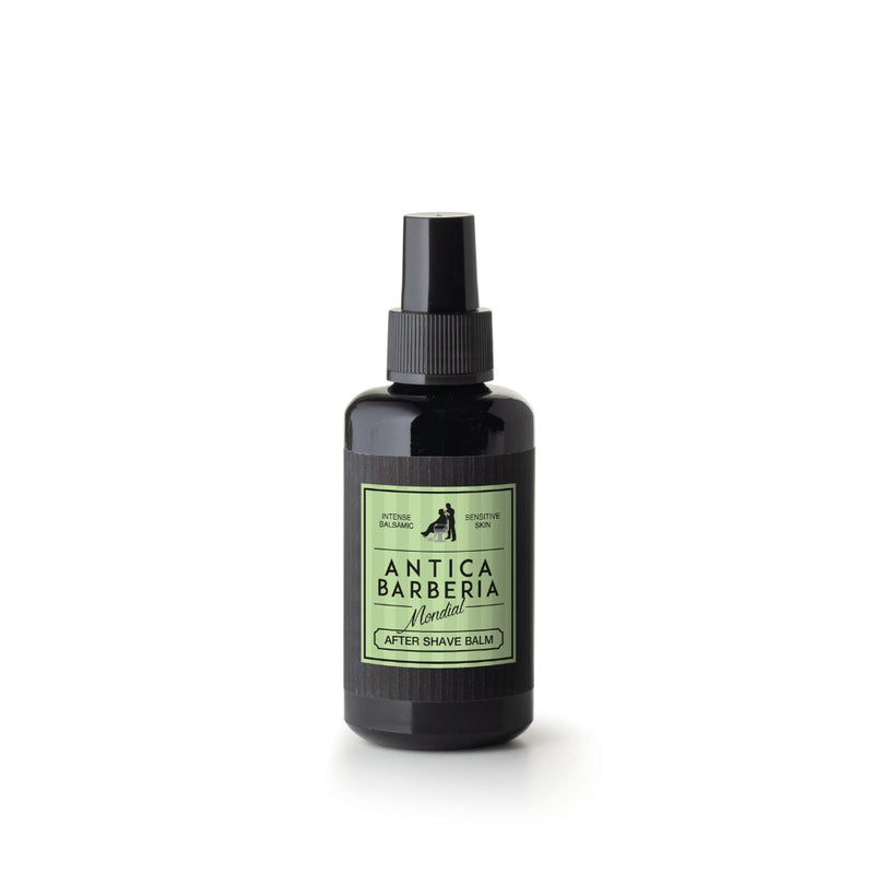 Antica Barberia Mondial US Balsamic Classic Shaving Gift Box: Brush + Aftershave Balm + Shaving Cream Gift Set White Smoke