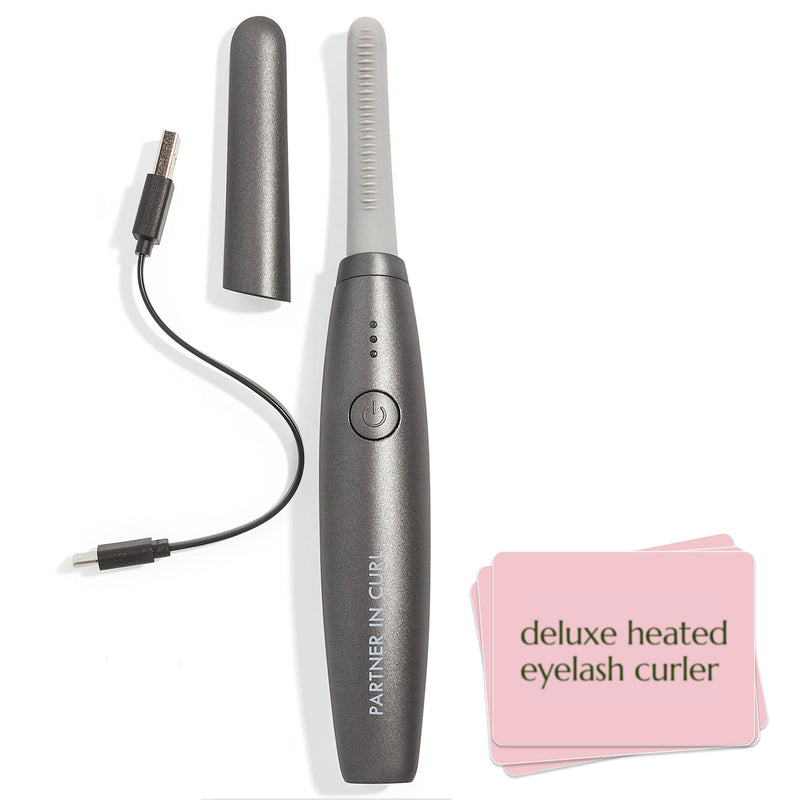 Chella deluxe heated eyelash curler Brow & Eye White Smoke