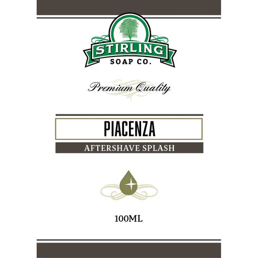 Stirling Soap Co Stirling Soap Co. Piacenza Shaving Collection Shaving Set Dark Slate Gray Aftershave Splash 3.3oz
