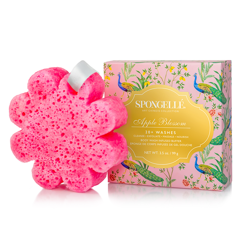 Spongellé Apple Blossom | Art Chinois Body Wash Infused Buffer Dark Salmon