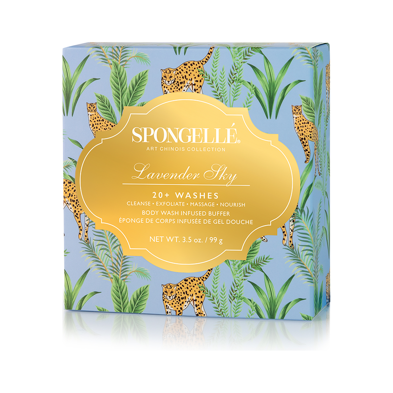 Spongellé Lavender Sky | Art Chinois Body Wash Infused Buffer Sandy Brown