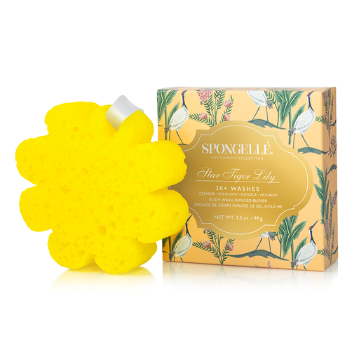 Spongellé Star Tiger Lily | Art Chinois Body Wash Infused Buffer Gold
