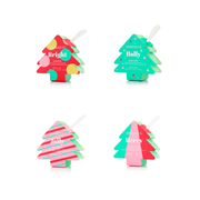 Spongellé Holiday Tree Multi-Use Assorted Pack Body Wash Infused Buffer White Smoke