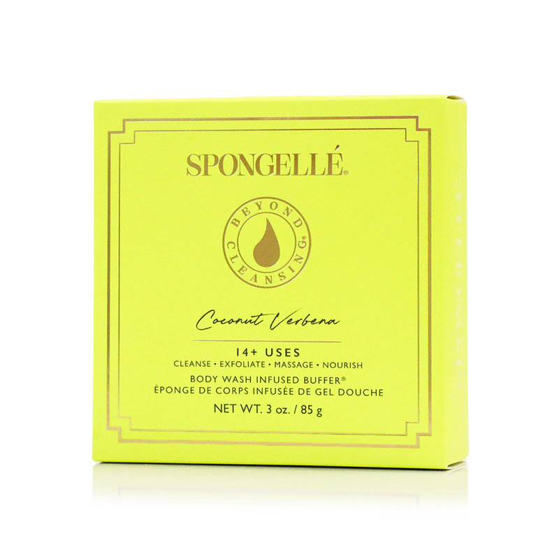 Spongellé Coconut Verbena | Boxed Flower Body Wash Infused Buffer Light Goldenrod