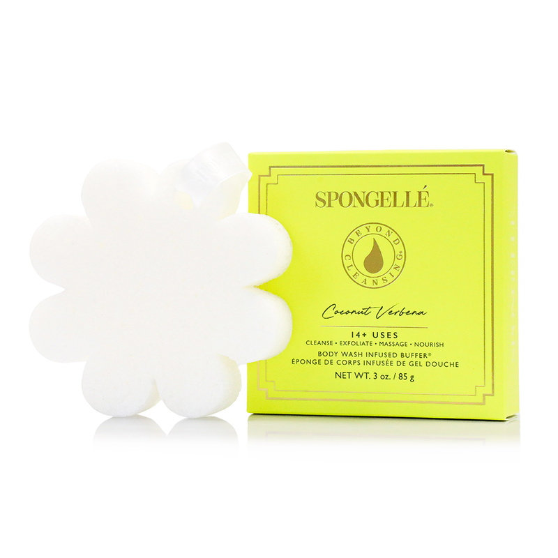Spongellé Coconut Verbena | Boxed Flower Body Wash Infused Buffer Seashell