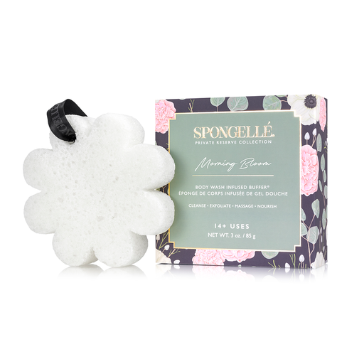 Spongellé Morning Bloom | Boxed Flower Body Wash Infused Buffer Light Gray
