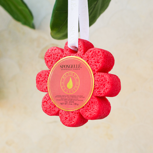 Spongellé Grapefruit Cassis | Wild Flower Body Wash Infused Buffer Light Gray